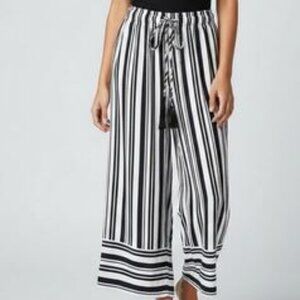 Breezy Black and White Striped Pants from Boutique